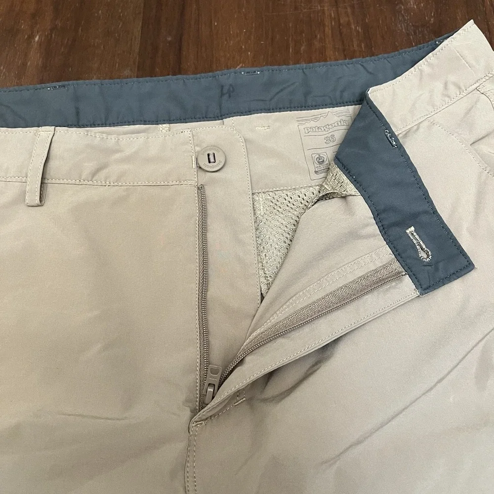 Patagonia Shorts Hydro Series Boardshorts Mojave Khaki Men's 36 Beige